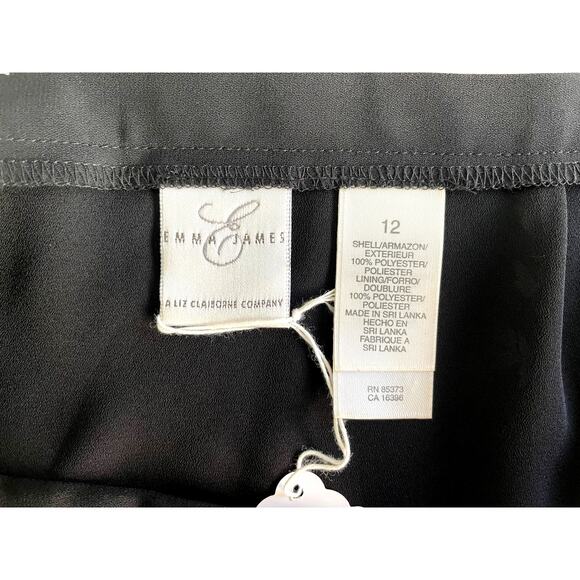 EMMA JAMES MAXI SKIRT, SIZE 12, BLACK FLORAL - Picture 3 of 3